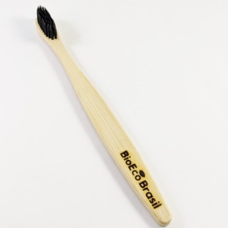 Escova de dente de bambu preta - Ecológica, sustentável e não polui