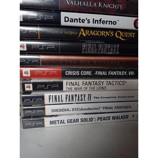 Coleção de jogos Originais para PSP - Especial para colecionadores de RPG