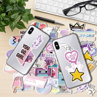 50 PCS Abstract Steam Wave Aesthetic Stickers Motorcycle Sticker Phone Graffiti Waterproof DIY Stickers Decals (8)
