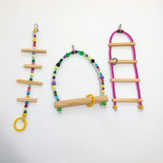 Brinquedos para calopsita Escada Poleiro Perquito Passaros Aves