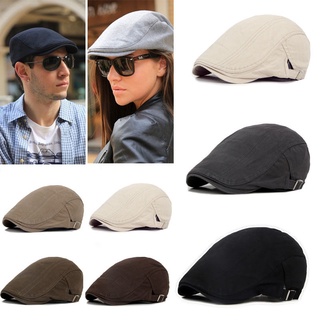 Men's and women's hats, berets, golf flat-bottomed fashion cotton casual peaked hats sun hats. (1)