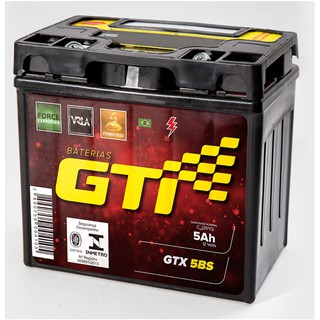 Bateria Moto 5ah Titan Fan 125 150 160 Mix Biz Bros Cg gti