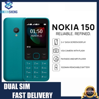 new unlocked celular Nokia 150 (2020) | Telefone 1020 mAh Dual Sim Basic Recurso cell phones