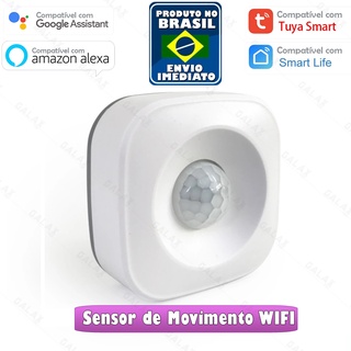 Sensor de Presença Detector Movimento Inteligente Wifi Tuya PIR Compatível com Alexa e Google Home