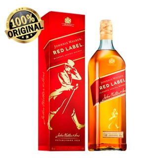 Whisky Red Label Johnnie Walker 1L - Original Com Caixa