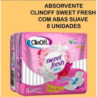 ABSORVENTE SWEET FRESH COM ABAS COBERTURA SUAVE CLINOFF (2)