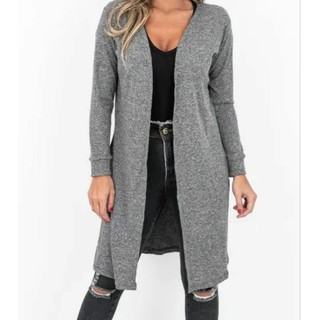 Cardigan casaco manga longa com elastano moda feminina