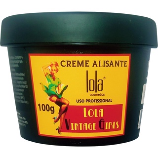 Creme Alisante Para Vintage Girls 100g Lola Cosmetics Tratamento de Cabelo Profissional
