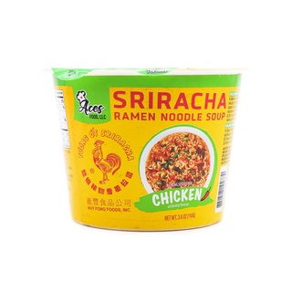 Lamen Sriracha Galo Ramen Macarrão Picante Sabor Galinha Bowl Aces Food 110g - Three Foods Distribuidora