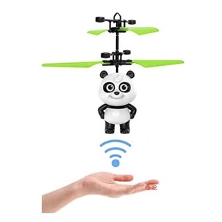 Mini Helicóptero Panda Voador Sensor Recarregável Drone