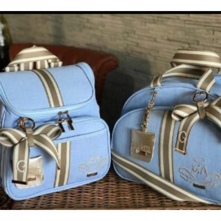 kit bolsa mala e mochila 3 em 1 personalizada (Tamanho G)