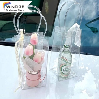 Wizige Bolsa De Plástico Transparente Coreana PVC Para Casamento/Porta/Presente/DIY
