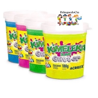 Kimeleka Slime Glitter 180g - Cores Sortidas - Acrilex