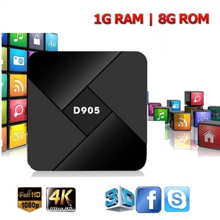 Android Apoio 3D D905 Multimedia Player Equipamentos De Vídeo HDMI Caixa Smart TV box