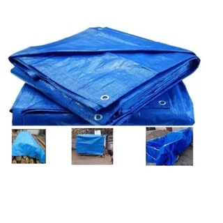 Lona Azul 24mts quadrados ou 6x4 MTS Impermeável Telhados Camping + Ilhos