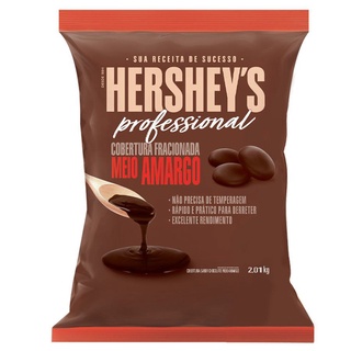 Chocolate Cobertura Meio Amargo Moeda 2,01kg Hershey's Professional