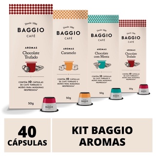 40 Capsulas Para Nespresso Cafe Baggio 4 Caixas