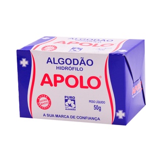 Algodao Apolo Hidrofilo Caixa 50gr | Envio Imediato