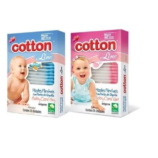 Hastes Flexíveis Baby Care (cotonetes)75 unidades