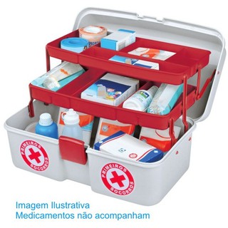 Maleta Caixa Primeiros Socorros Organizadora De Remédios (1)