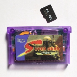 Super Card Sd Cartucho Flash Card Para Game Boy Advance Gba + Jogos + Adaptador (7)