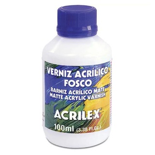2 Verniz Acrílico Fosco Incolor p/ Madeira 100ml Acrilex (2)