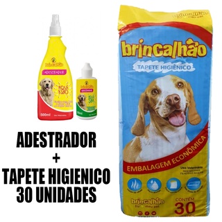 kit Pet Higiênico Tapete Higiênico + Educador Sanitário Pipi pode e pipi Não pode