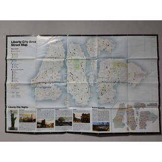 Mapa Gta Iv Liberty City Original Ps3 e Xbox 360 Gta 4