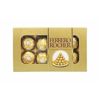 Bombom Ferrero Rocher C/8 - Ferrero - Pronta entrega - chocolate