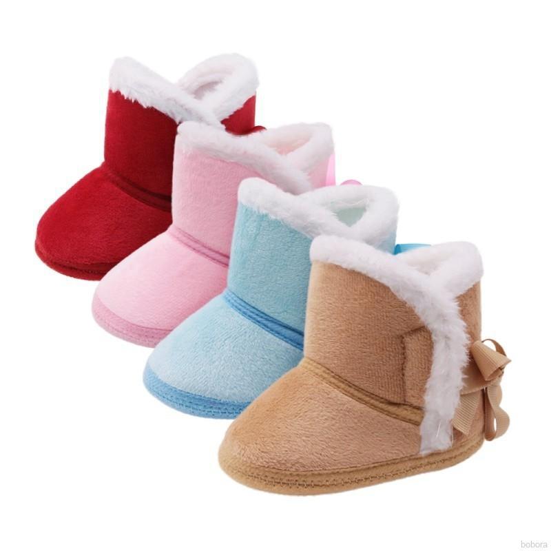 Bobora Sapatos De Inverno Bebê Meninos Meninas Rússia Inverno Sapatos Quentes De Peles Falsas Meninas Do Bebê Botas