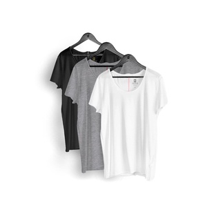 Kit 3 Camisetas Masculinas Joss Corte a Fio Multicolor Lisas 100% Algodão 30.1