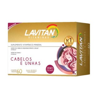 Lavitan Hair Cabelos E Unha Biotina Cimed 60 Cápsulas ®