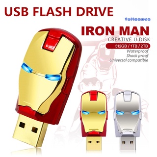 Homem De Ferro 512gb 1tb 2tb Usb 2.0 Flash Drive De Disko De Dados Armazenamento De Polegar Memory Stick