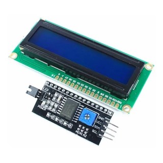 LCD 16x2 162 Arduino com I2C Fundo Azul