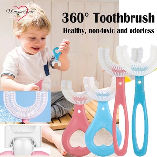 Escova De Dentes Infantil Em Formato De U De 2-12 Anos 360 Graus Para Crianças/Bebês (1)