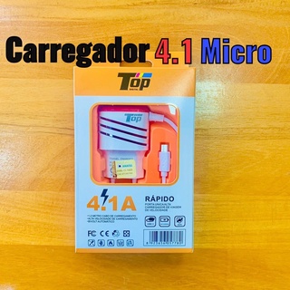 Carregador Micro V8 4.1 Rápido Alta qualidade 2 entradas USB