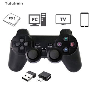 Tututrain Controle Joystick Dupla Sem Fio 2.4GHz Game Controller Gamepad Para PS3 PC TV Box BR