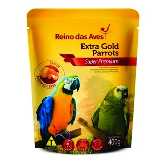 Extra Gold Parrots - 400g - Alimento Completo Para Papagaio - Reino Das Aves.