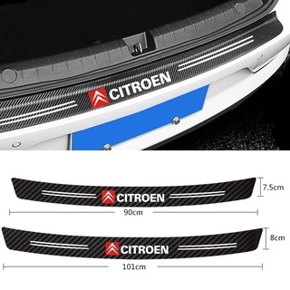 Car Styling Bumper Trunk Carbon Fiber Sticker For Citroen C5 C3 C4 grand picasso Saxo berlingo C2 C1 2020 Accessories Decals