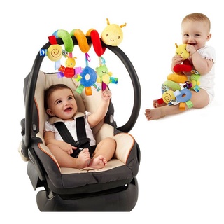 Carrinho De Brinquedo De Pendurar Centopéia Espiral/Chocalho Colorido Para Bebê /