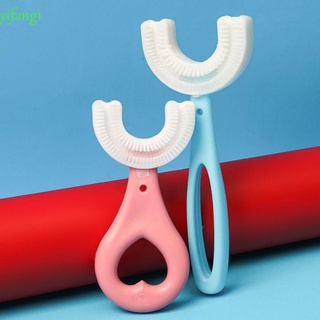 Yifang1 Escova De Dentes Infantil De Silicone Com Alça Para Crianças De 2-12 Anos