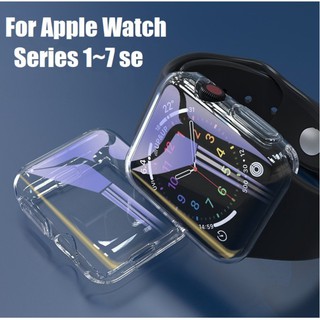 Capa Protetora Flexível De Silicone / Tpuc / Proteção acessórios para smartwatch / 40mm / 44 mm /Para Apple Watch 42mm / 38mm case