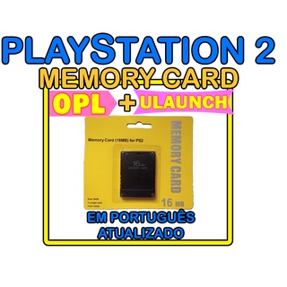 Memory card 16mb PlayStation 2 PS2 com OPL
