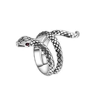 Jóias Do Punk Personalizado Anéis De Prata Banhado A Liga Forma De Cobra Animal Masculino Feminino Anéis Jewelry Punk Personalized Rings Male Female Rings