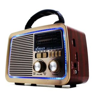 Rádio Retro Vintage Bluetooth Recarregável Caixa De Som Am Fm Usb Aux Sd (4)