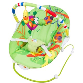 Cadeira de Descanso Bebê Vibratória Poly Verde Baby Style (1)