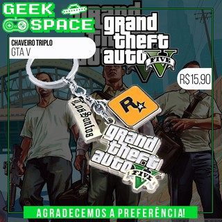 Chaveiro Triplo GTA V Grand Theft Auto V