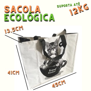Sacola reutilizavel ecobag feira supermercado 12kg super resistente Retornavel