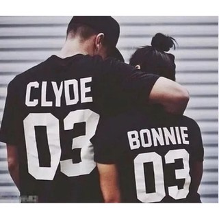 Camiseta E Baby Look Casal Bonnie Clyde 03 Amor Bandido
