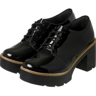 Sapato oxford, sintético preto (1)